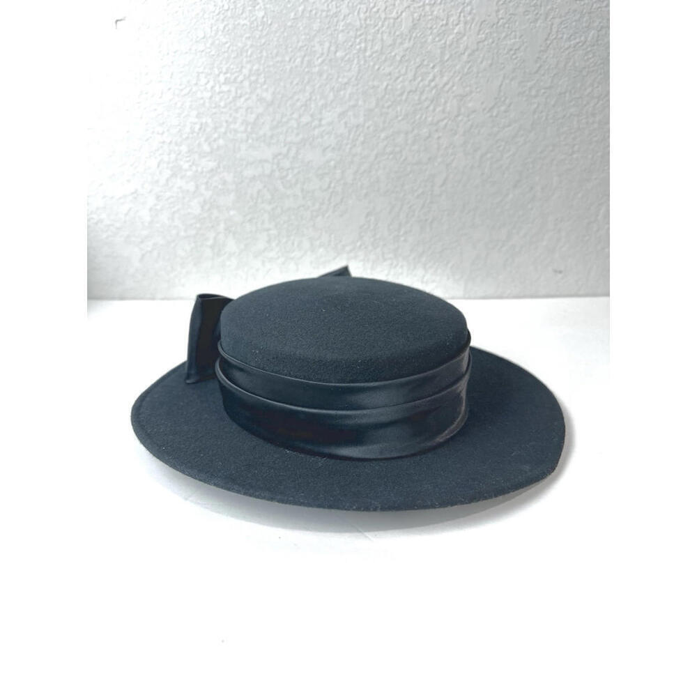 Vintage Joe Bill Miller Black Matilda Hat With Band And Bow (Michael Howard)